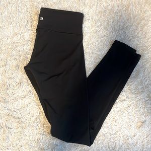 Lululemon Wunder Under III Midrise Full Length Solid Black Legging Like New